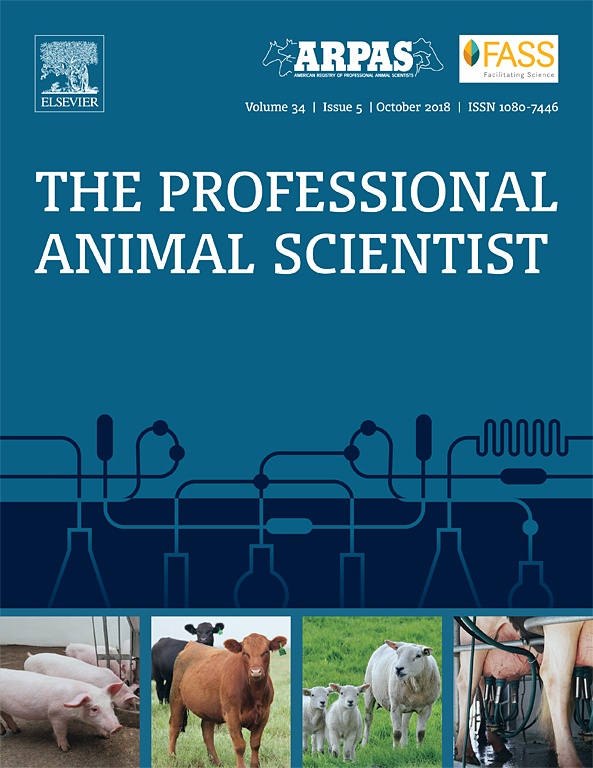 Go to journal home page - The Professional Animal Scientist
